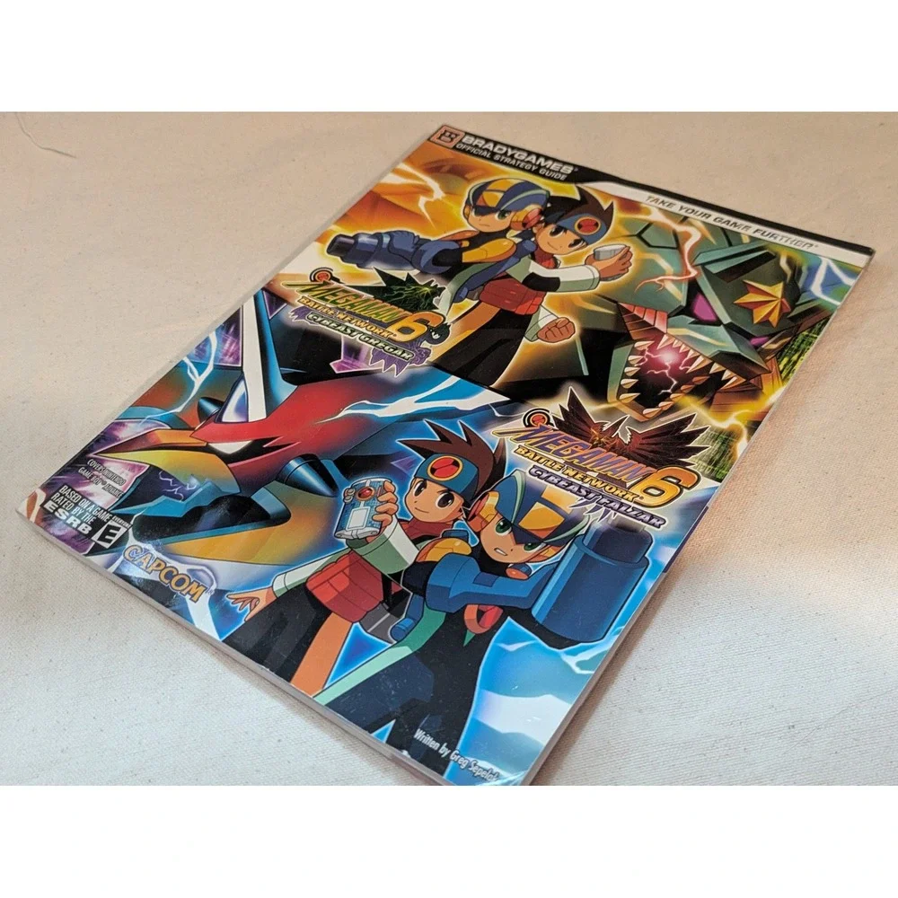 Mega Man Battle Network 6 Cybeast Gregar Falzar BradyGames Strategy Guide GBA